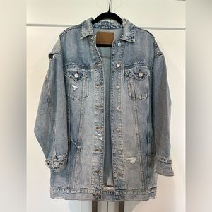 Aerie / American Eagle Long Jean Jacket